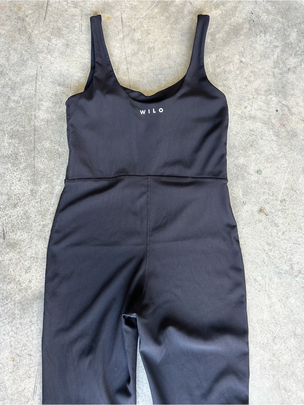 Scoop Neck Black Flared Jumpsuit - Picture 12 of 13